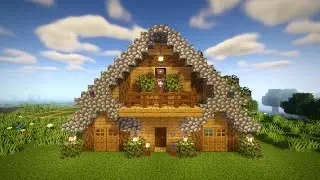 🏡 Minecraft: How to build a big wooden house | Simple | Rancho [Tutorial]