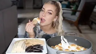 ASMR TOASTED MARSHMALLOW S’MORES DIP