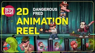 Dangerous Fred - Spine Animation Reel (Gameplay Demo)