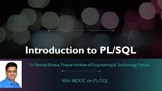 PL/SQL Introduction