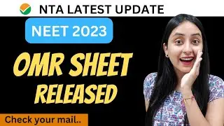 NEET 2023 OMR Sheet RELEASED !! Result Soon🔥 #neet2023 #neet #update