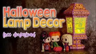 DIY Halloween Lamp Décor with Cricut