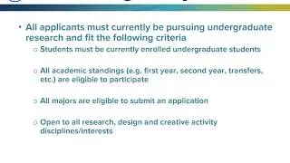 URC Research Rockstars Undergrad Slam Video Contest