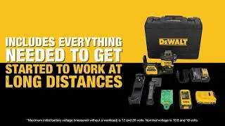 DEWALT 20V MAX XR 3 x 360 High Precision Green Laser Level