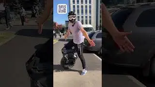 Как легко упасть с моноколеса