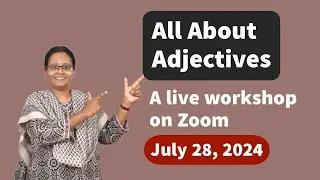 All About Adjectives | A live workshop on Zoom