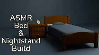 ASMR Blender Build – Bed and Nightstand 🛏️ Relaxing 3D Modeling, No Music