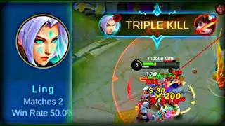 I TRIED TO USE LING AND THIS HAPPENED🔥(MLBB) |Tamitzy