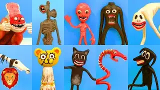 TODOS LOS CREEPYPASTAS DE PLASTILINA *MUCHO MIEDO* 😱😰 | LA FAMILIA DE TREVOR HENDERSON LEON PICARON