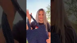 Вязаный шоппер из полиэфирного шнура 3 мм! 