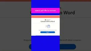 How to convert pdf file to word document for free