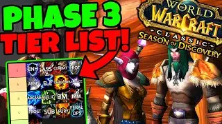 CLASS TIER LIST For Phase 3 Season of Discovery!