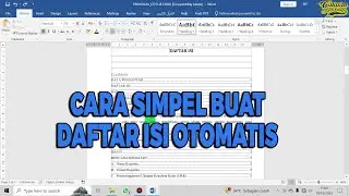 Cara Buat daftar isi Otomatis di Ms Word