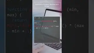 JS - How to generate a random number within a specific range in 