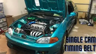 Single cam Civic Timing belt replacement!