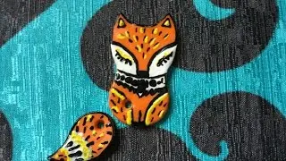 DIY//МИЛАЯ БРОШЬ ЛИСИЧКА\\