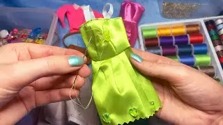 ASMR Making Miniature Clothing (Whispered, Sewing)