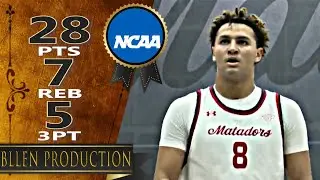 Marcus Adams Jr.－Career-High 28 Pts Highlights｜UC Davis vs Cal State Northridge Matadors｜2025.01.04