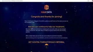 Проект maxdata Раздает свои монеты за регистрацию не пропусти