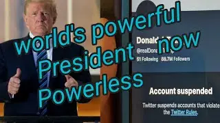 Twitter account suspend of Donald Trump/ no 1 Narendra modi