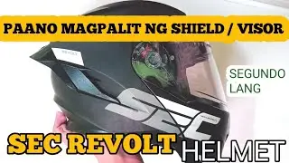 SEC REVOLT HELMET SHIELD / VISOR REMOVE / REPLACEMENT EASY STEPS
