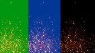 fire particles | fire sparks black, blue and green screen background hd 1080p