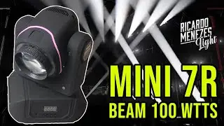 Mini Moving 7R o Beam de 100 wtts !! Incrível !!