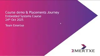 Course Demo & Placement Journey - Embedded Systems | 24th October 2025