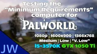 Testing Palworld's Minimum PC System Requirements