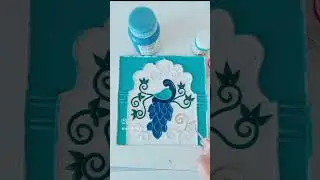 Peacock Lippan Work Patch #lippanmirrorart #artist #art #lippanartdesign