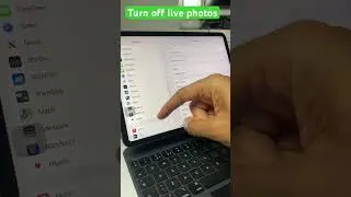 How to turn off Live Photos on iPad #ipad #ipadtricks