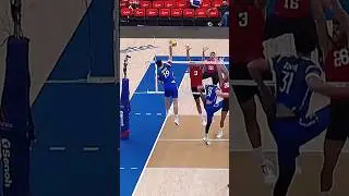 Monster spike by Yacine Louati 🔥 #epicvolleyball #volleyballworld #volleyball