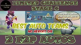 Petite Devil Limited Challenge Stage 4 (2 Fully Auto) Best Auto Teams & No Heroes Die | Lords Mobile