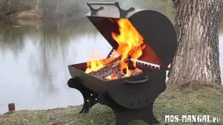 Мангал-коптильня МК-9 Пикник для дачи и отдыха
