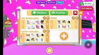 My dream pets in adopt me!
