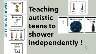 Teaching autistic teens to shower independently!