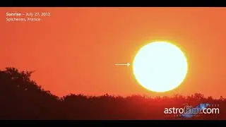 Sunrise July 27, 2012 with strange mass ejection effect - just an airplane!?