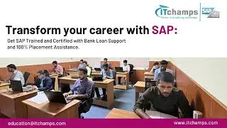Become a Professional SAP Consultant and Boost your career with ITChamps.