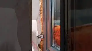 Всего за 1 минуту, установили дверь вместо окна.