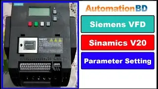 SIEMENS VFD Sinamics V20 parameter  settings.