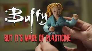 Buffy the Vampire Slayer opening credits animated with REAL plasticine.
