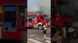 Pożar Kielce   ul  Huszarska i ul  Szczepaniaka