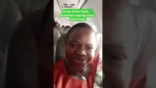 Green Africa Flight ✈️🛫 Travelling Experience drinking water in the aeroplane