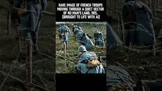 French Soldiers in No Man's Land (WW1)