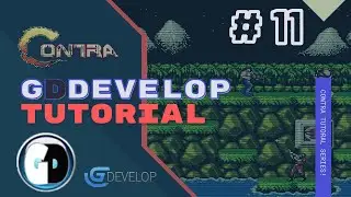 Gdevelop FREE VISUAL Game Engine: CONTRA Tutorial #11 - PICKING AND SHOOTING NEW WEAPONS