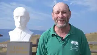 Большую голову Путина установили на Байкале (о.Ольхон)