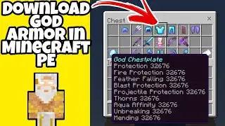 How to download God Armor and Items in Minecraft PE[GOD ARMOR]