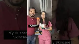 My skincare vs My Husband’s skin care #skincare #funny #shorts
