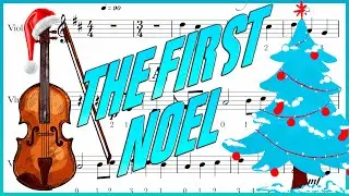 The First Noel  violin sheet/ partitura violino / partitura violín - easy violin sheet /