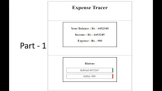 Expense Tracer React JS App | useState , useContext Hooks in Tamil | Part - 1